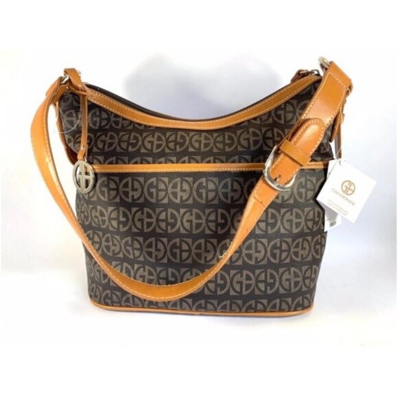 Giani Bernini Block Signature Hobo Handbag New With Tags Minor Imperfection - Picture 1 of 8